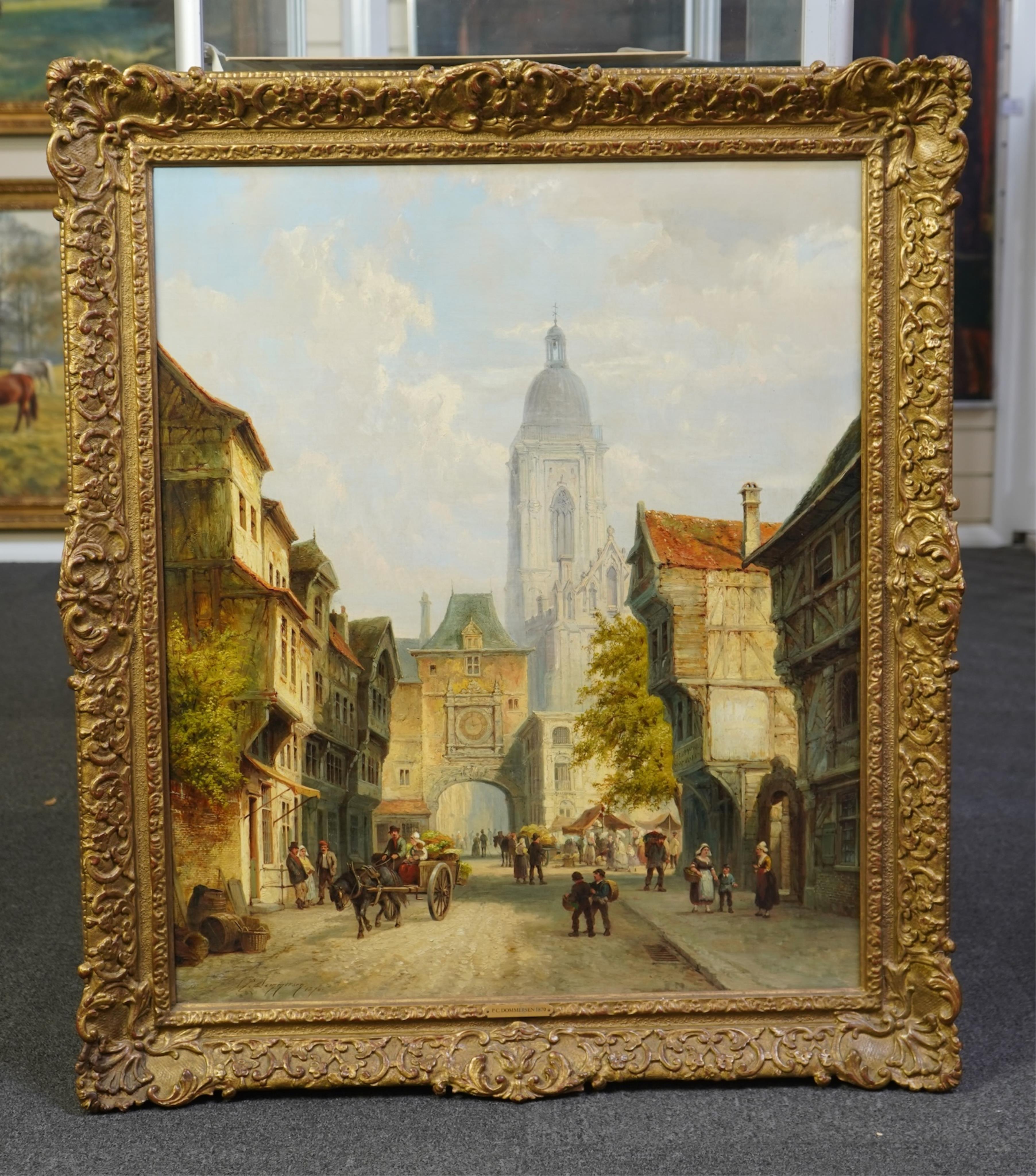 Pieter Christiaan Dommersen (1865-1913), A Street Scene in Rouen